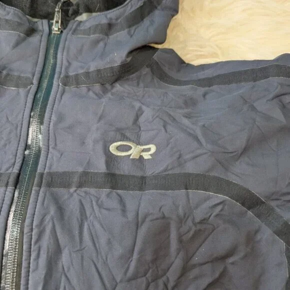 Outdoor Research Men Size Small Black Mithril Soft Shell Hooded Jacket - Picture 3 of 9